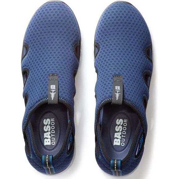 BASS OUTDOOR Men's Hex Vented Traction-Sole Mesh Slip-ons Size 9 (1457) - Picture 5 of 6